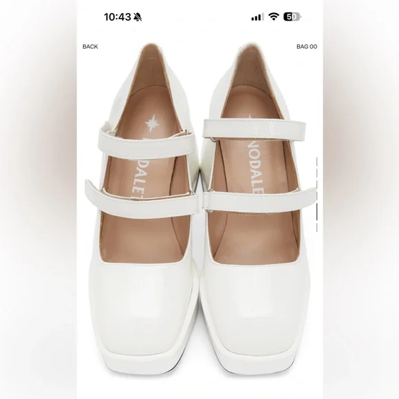 NODALETO
White Patent Bulla Babies 65 Heels - Picture 5 of 7